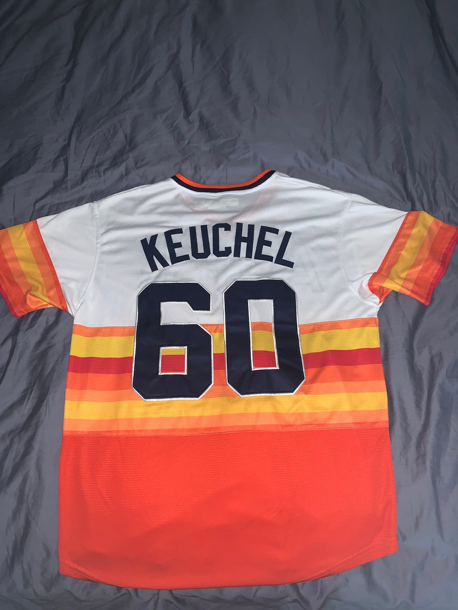 60 Dallas Keuchel Game Used 2015 Los Astros Jersey