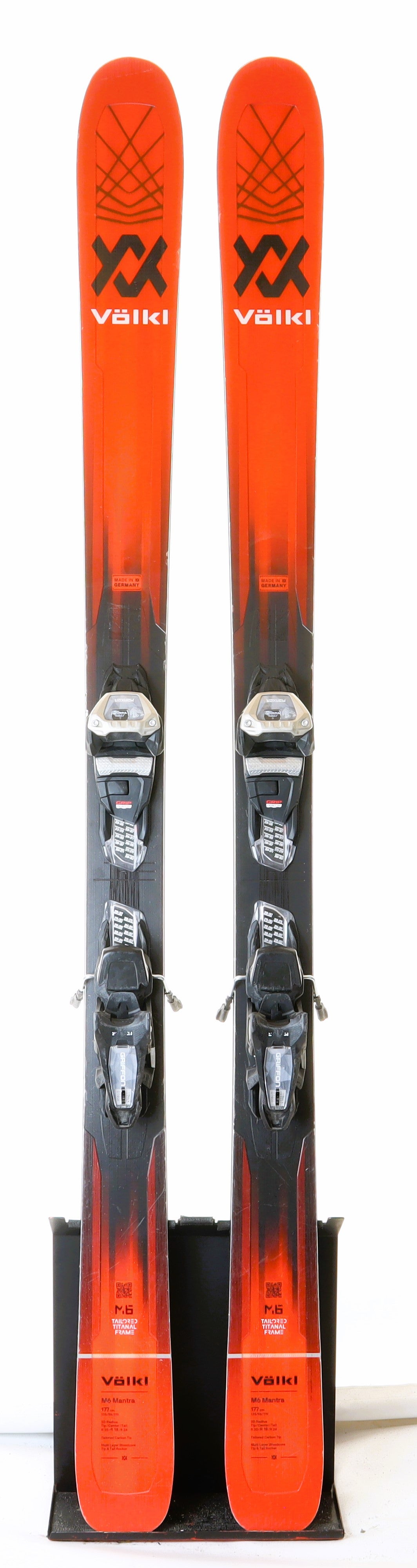 Used 2022 Volkl M6 Mantra skis w/ Marker Griffon 13 bindings, size