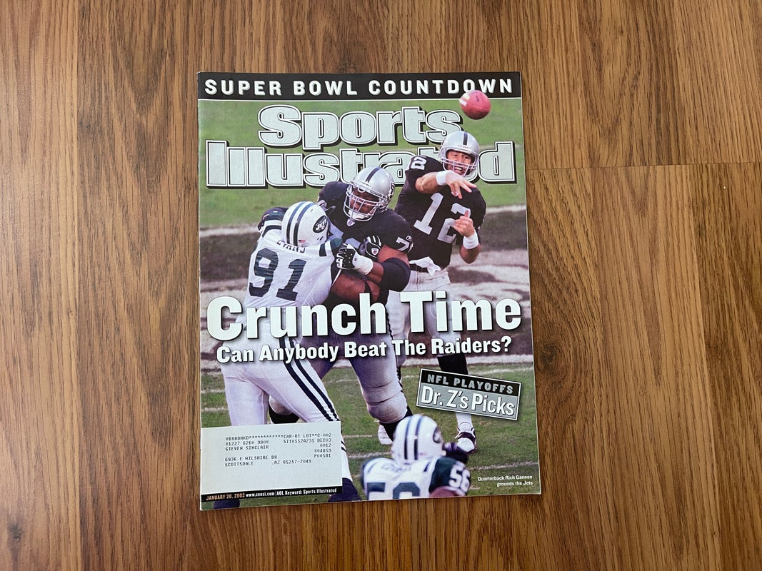 Oakland Raiders Rich Gannon NFL FOOTBALL 2003 Sports Illustrated Magazine!