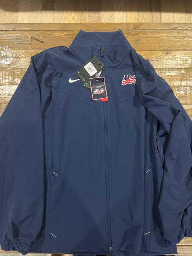 Nike USA Hockey Coaches Jacket Top Only New M