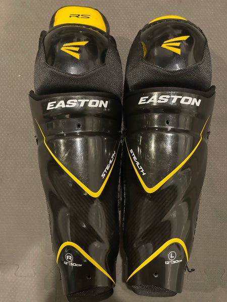 New Easton Stealth Hockey RS Shin Pads 12” New