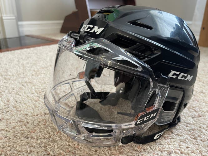 Small CCM Tacks 310 Hockey Helmet With FV1 Face shield.