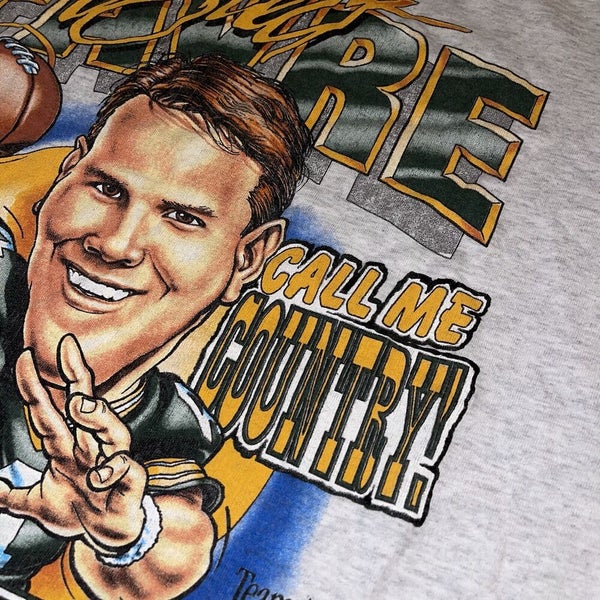 Vintage Shirt Xplosion 1995 NFL Brett Favre Green Bay Packers Caricature  Shirt M