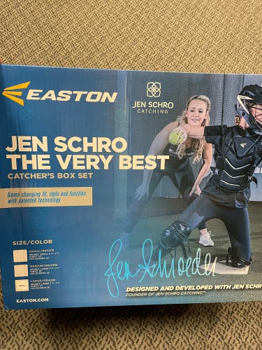 Easton Jen Schiro “the very best” White Large Catch set