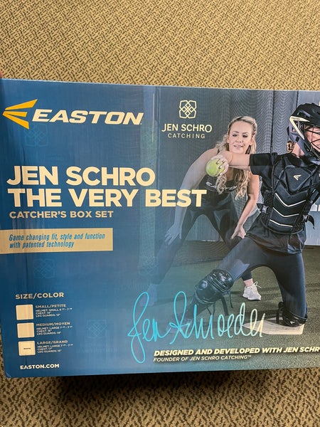 Easton Jen Schiro “the very best” White Large Catch set