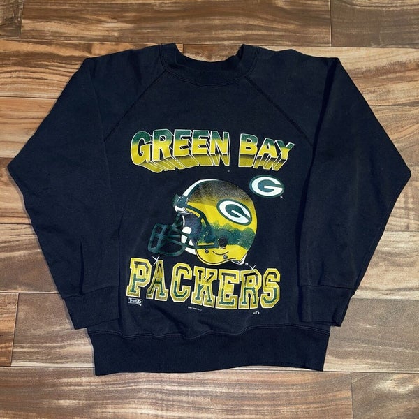 Vintage Green Bay Packers Knit Sweater Barrel Knit Medium sz M Vtg 80's NFL