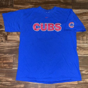 Vintage 2007 Chicago Cubs Nike Center Swoosh Check T-Shirt Men’s Size Large L