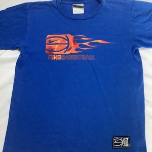 NIKE BASKETBALL BOYS SIZE M 10-12 BLUE T SHIRT EXC COND BOX C