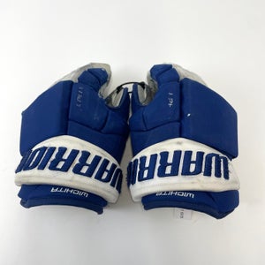 Used Royal Blue Warrior Alpha Pro Gloves | Size 14" | D185