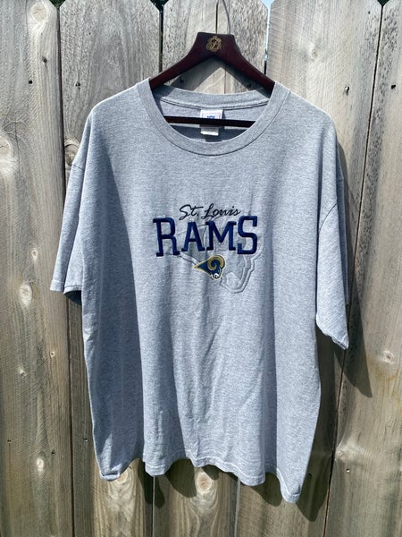 NIKE ST. LOUIS RAMS NFL TEAM ISSUED HOODIE SWEATSHIRT HEAVY GREY (SIZE  MEDIUM)