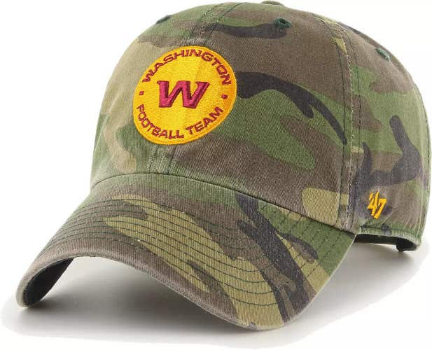 NWT 47 brand washington football team clean up onfield cap HAT one size strap back