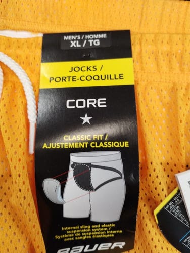 New XL Bauer Core Jock Shorts