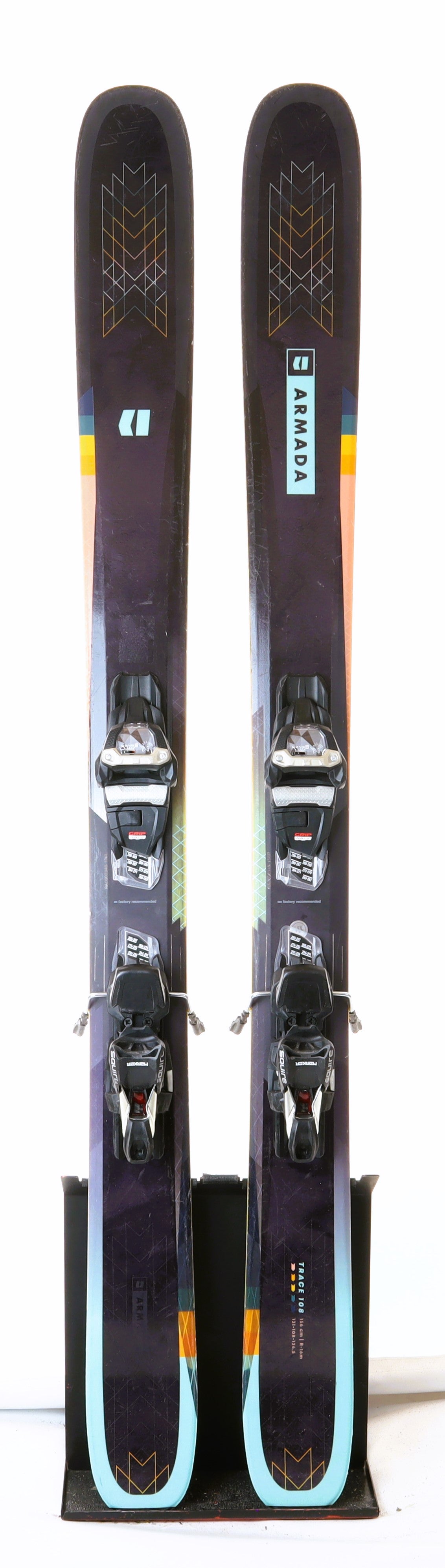 Used 2022 Armada Trace 108 skis w/ Marker Squire 11 bindings