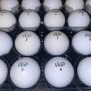 36 Vice Near Mint used Golf Balls