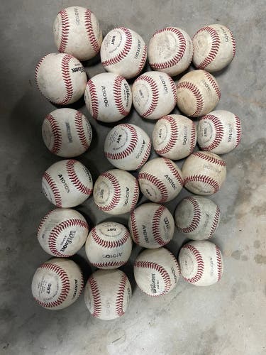 24- Wilson A1010S Baseballs - Real Leather