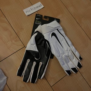 Nike Football D-Tack 6.0 Lineman Gloves Size XXL 2XL CK2926-101 White Black