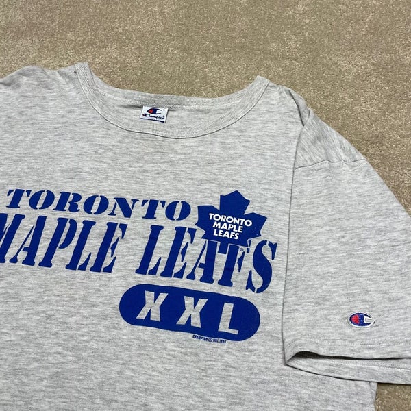 Men's Mitchell & Ness Blue Toronto Maple Leafs Logo Long Sleeve T
