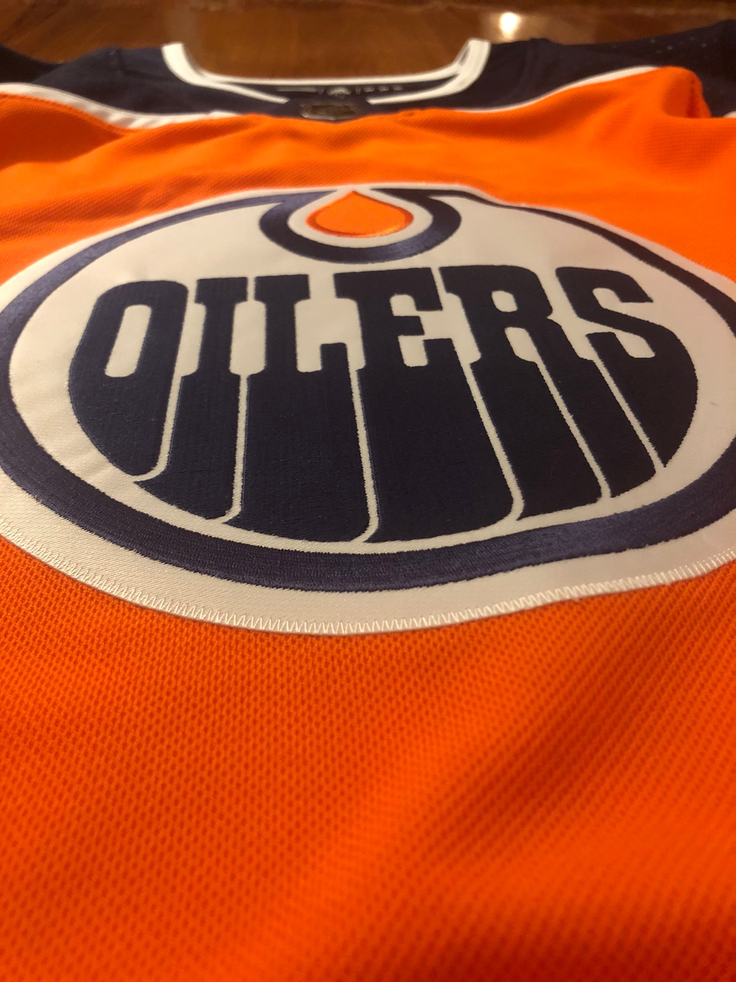 Authentic Adidas Edmonton Oilers HOME Milan Lucic #27 Orange jersey size 54  NWT