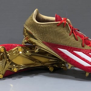 Adidas Adizero Football Cleats Red Gold AQ7157 Men's size 12.5