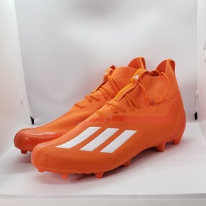 Adidas Adizero Primeknit SM Football Cleats Orange White  Men's Size 13.5 GY5382