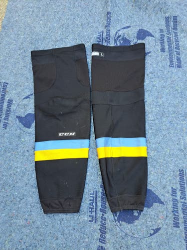 Toledo Walleye Large CCM Socks Pro Stock (2 pair)