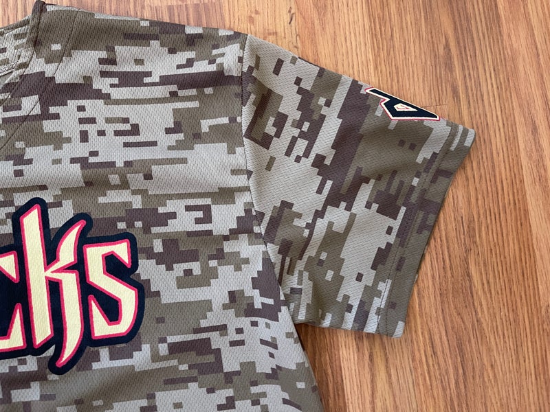 Arizona Diamondbacks Dbacks Camo Camouflage MLB Jersey XL mens