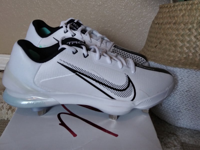 New Men's 9.5 Metal Nike Low Top Force Zoom Trout 7 Pro