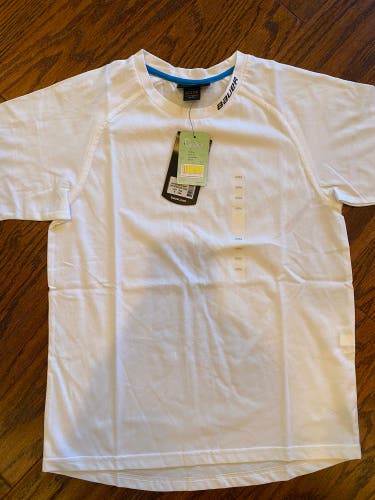 Bauer 12-Pack White Youth Team Tec T-shirt