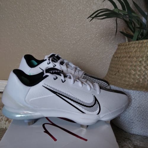 New Men's 10.5 Metal Nike Low Top Force Zoom Trout 7 Pro