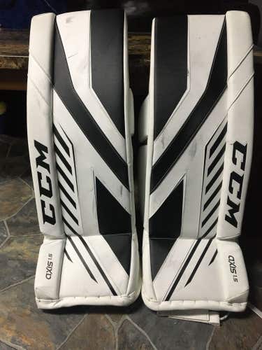 28" CCM Axis 1.5 Goalie Leg Pads (Practically NEW)