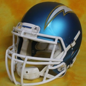 Los Angeles Chargers custom fullsize football helmet Riddell Speed blue shock md