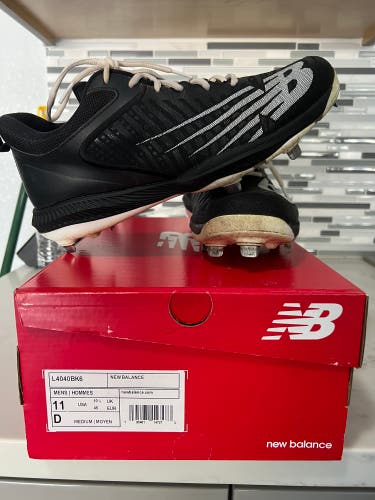 New Balance Men Metal Low Top 4040v6 Black 11.0