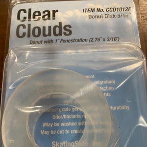 New Clear Cloud donut disk 3/16" thick 2 pk