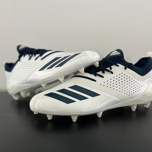 Men’s Size 13 Adidas Adizero 5-Star 7.0 Football Cleats White Navy Blue DA9549