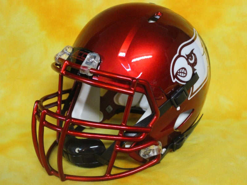 : NCAA Louisville Cardinals Red Authentic Helmet, One Size :  Everything Else