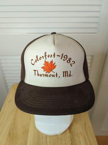 Vintage Colorfast 1982 Thurmont, MD All Foam Snapback Hat Youngan