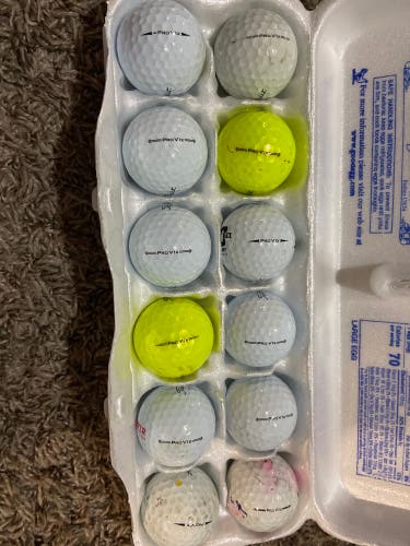 Used Titleist 12 Pack (1 Dozen) Pro V1x Balls