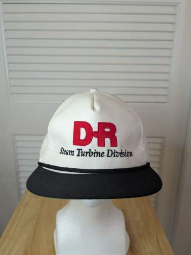 Vintage DR Steam Turbine Division Leather Strapback Hat