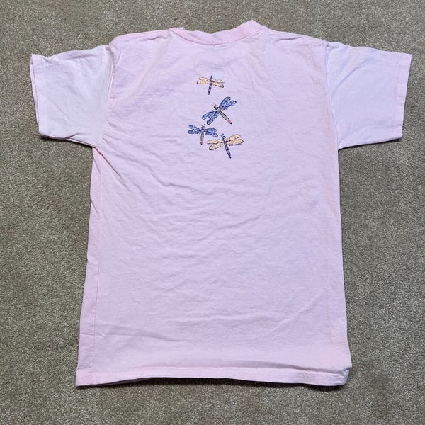 Butterfly T Shirt Girls XL Youth Pink Dragonfly Nature Insect Bugs Outdoor  Retro