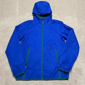 Champion Jacket Boys Large Kids Youth Blue Logo Activewear Zip Up Hooded Coat