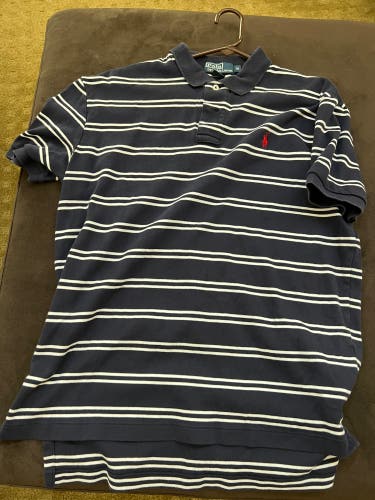 Polo Shirt Blue Size Medium