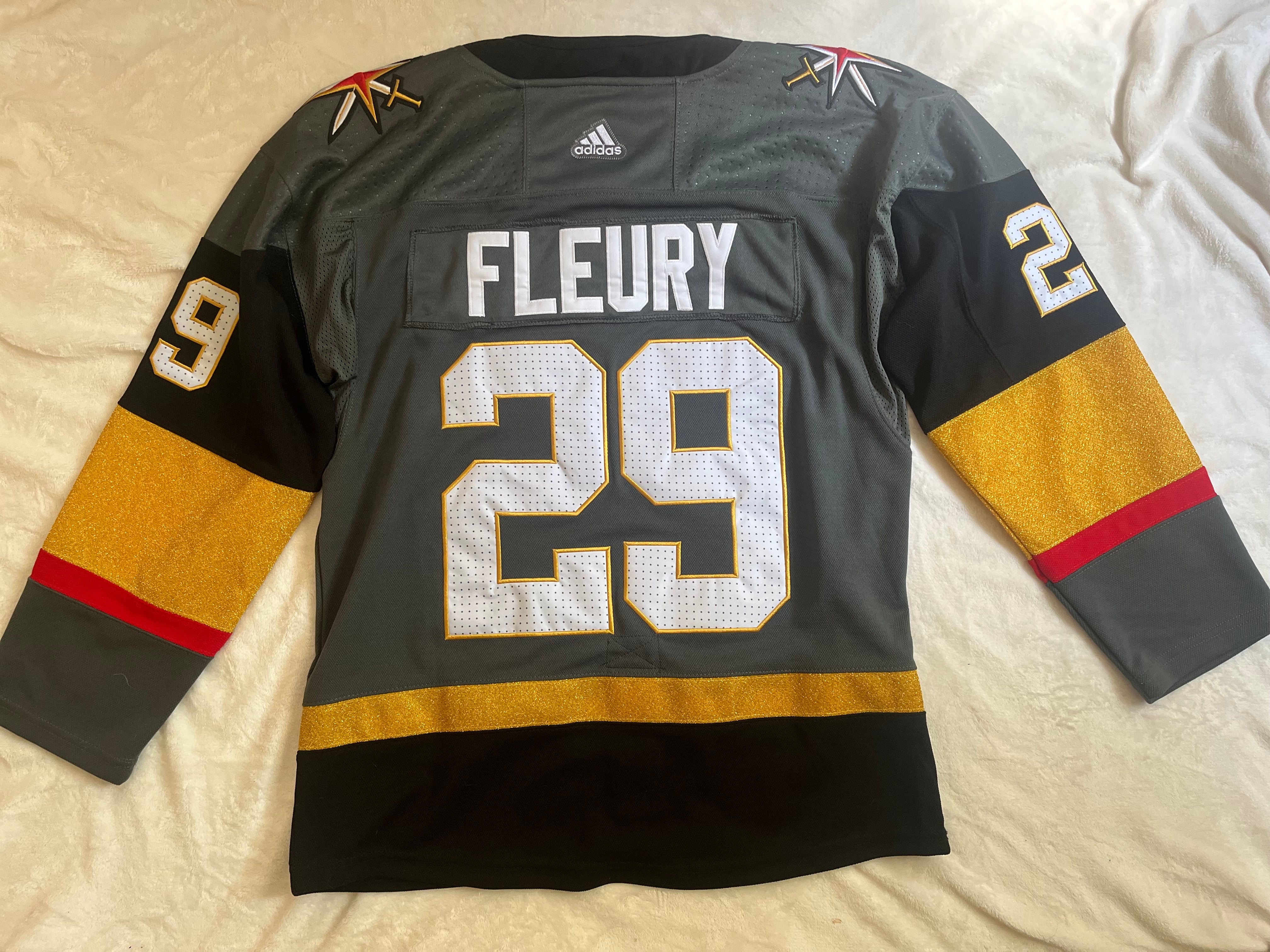 MARC-ANDRE FLEURY VEGAS GOLDEN KNIGHTS 2018 STANLEY CUP ADIDAS