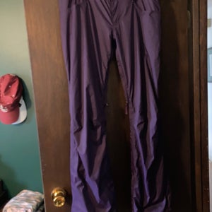 Purple Women's Adult Used Large Burton Snowboard Skiing Snow Pants