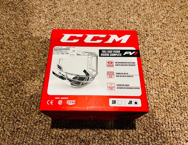 New CCM FV1 Full Face Visor Jr