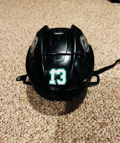Black Used Medium Bauer Re-Akt 200 Helmet