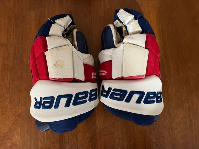 Bauer 14" Pro Stock Supreme TotalOne Gloves Michael Del Zotto Pro Stock