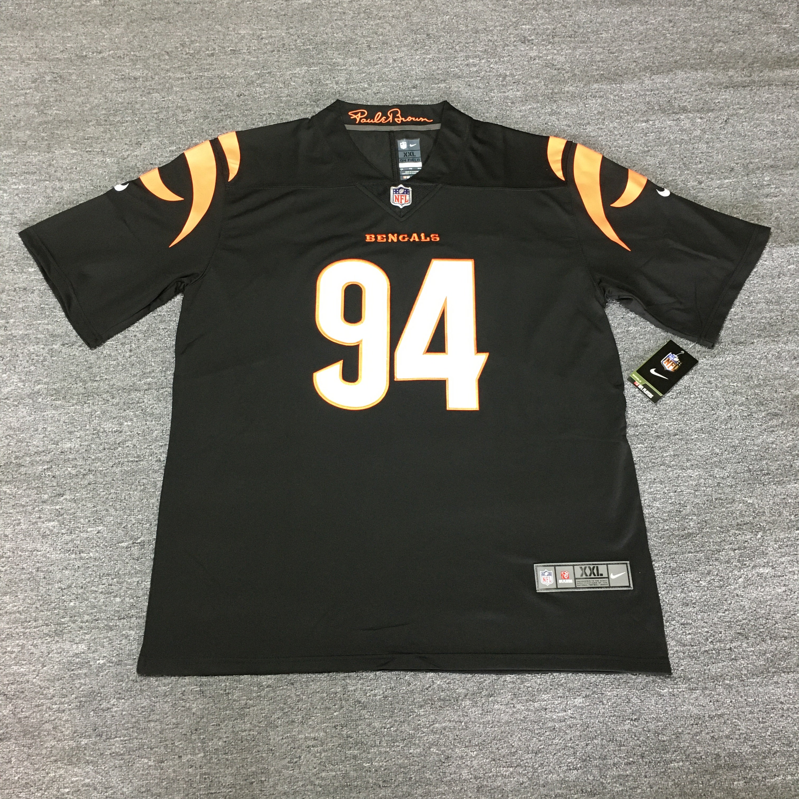 Sam Hubbard Cincinnati Bengals White Adult Men's New 2XL Nike