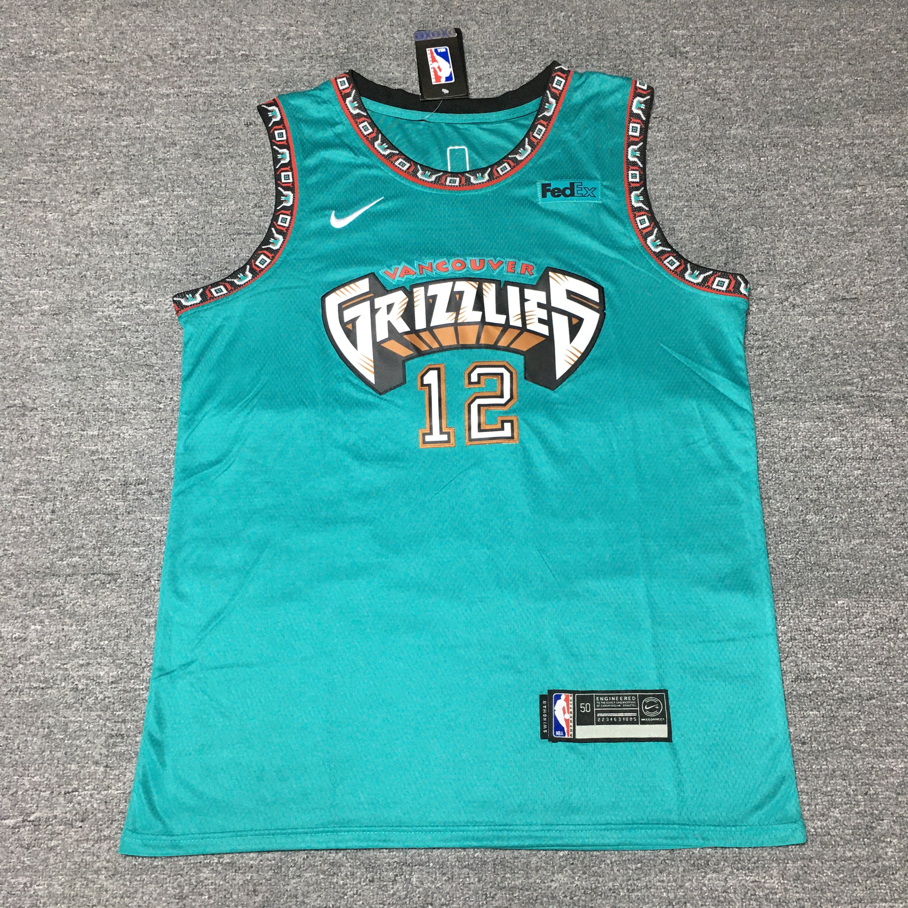 Vancouver grizzlies classic edition authentic NBA jersey Morant