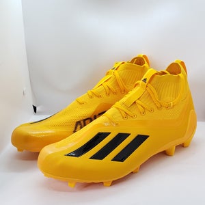 RARE Men's Adidas Adizero Primeknit Football Yellow Cleats Size 12.5 GZ0423 NEW