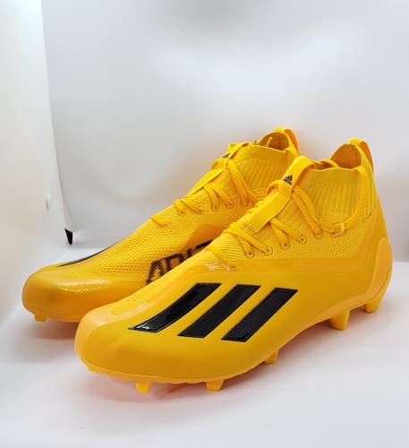 RARE Men's Adidas Adizero Primeknit Football Yellow Cleats Size 12.5 GZ0423 NEW